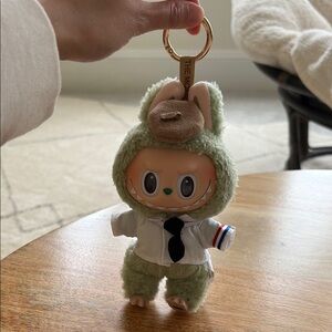 Green Plush Keychain Accessory